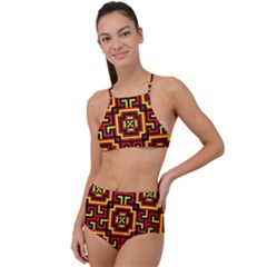 Abstract 47 High Waist Tankini Set by ArtworkByPatrick