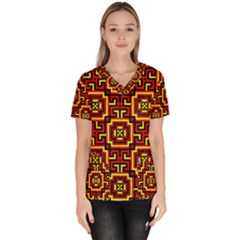 Abstract 47 Women s V-neck Scrub Top by ArtworkByPatrick