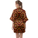 Abstract 47 Half Sleeve Satin Kimono  View2