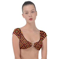 Abstract 47 Cap Sleeve Ring Bikini Top by ArtworkByPatrick