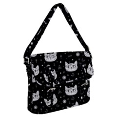 Gothic Cat Buckle Messenger Bag by Valentinaart