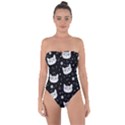 Gothic cat Tie Back One Piece Swimsuit View1