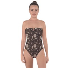 Wonderful Pattern With Dreamcatcher Tie Back One Piece Swimsuit by FantasyWorld7