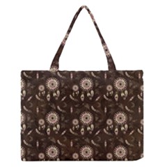 Wonderful Pattern With Dreamcatcher Zipper Medium Tote Bag by FantasyWorld7