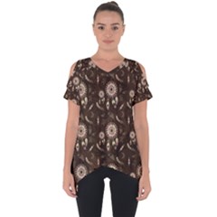 Wonderful Pattern With Dreamcatcher Cut Out Side Drop Tee by FantasyWorld7