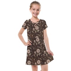 Wonderful Pattern With Dreamcatcher Kids  Cross Web Dress by FantasyWorld7