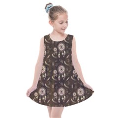 Wonderful Pattern With Dreamcatcher Kids  Summer Dress by FantasyWorld7