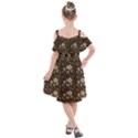 Wonderful Pattern With Dreamcatcher Kids  Cut Out Shoulders Chiffon Dress View2