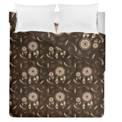 Wonderful Pattern With Dreamcatcher Duvet Cover Double Side (queen Size) by FantasyWorld7