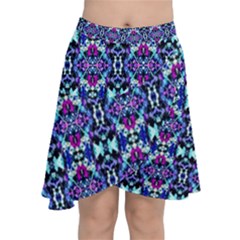 Abstract 49 Chiffon Wrap Front Skirt by ArtworkByPatrick