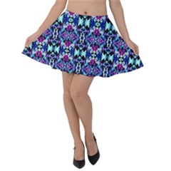 Abstract 49 Velvet Skater Skirt by ArtworkByPatrick