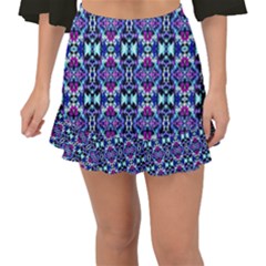 Abstract 49 Fishtail Mini Chiffon Skirt by ArtworkByPatrick