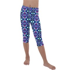 Abstract 49 Kids  Lightweight Velour Capri Leggings  by ArtworkByPatrick