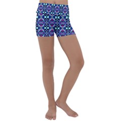 Abstract 49 Kids  Lightweight Velour Yoga Shorts by ArtworkByPatrick