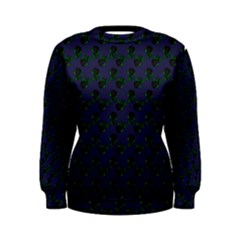 Black Rose Blue Women s Sweatshirt