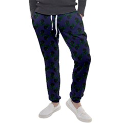 Black Rose Blue Men s Jogger Sweatpants by snowwhitegirl