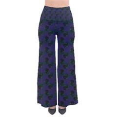 Black Rose Blue So Vintage Palazzo Pants by snowwhitegirl