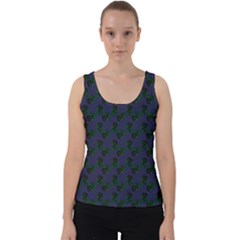 Black Rose Blue Velvet Tank Top by snowwhitegirl