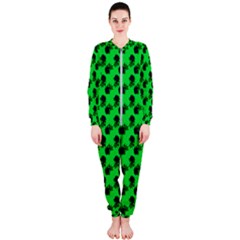 Black Rose Green Onepiece Jumpsuit (ladies) 