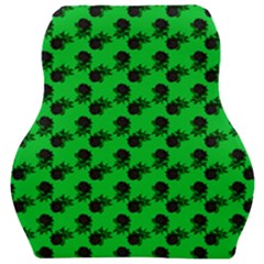 Black Rose Green Car Seat Velour Cushion 