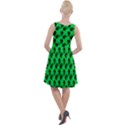 Black Rose Green Knee Length Skater Dress View2