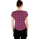 Black Rose Pink Crew Neck Crop Top View2