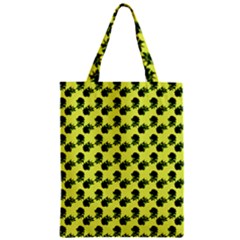 Black Rose Yellow Zipper Classic Tote Bag