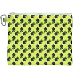 Black Rose Yellow Canvas Cosmetic Bag (xxxl) by snowwhitegirl