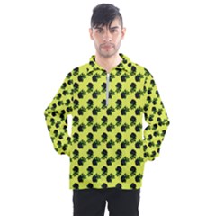 Black Rose Yellow Men s Half Zip Pullover