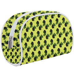 Black Rose Yellow Makeup Case (large)