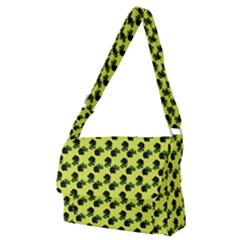 Black Rose Yellow Full Print Messenger Bag (m)