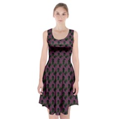 Black Rose Mauve Racerback Midi Dress by snowwhitegirl