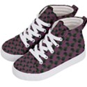 Black Rose Mauve Kids  Hi-Top Skate Sneakers View2