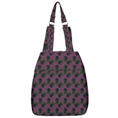 Black Rose Mauve Center Zip Backpack by snowwhitegirl