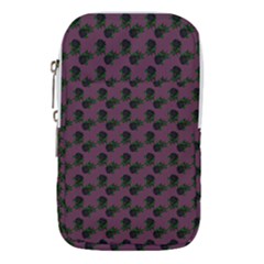 Black Rose Mauve Waist Pouch (large)