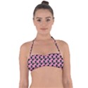 Black Rose Light Pink Halter Bandeau Bikini Top View1