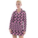 Black Rose Light Pink Women s Long Sleeve Casual Dress View1