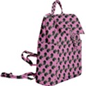 Black Rose Light Pink Buckle Everyday Backpack View2