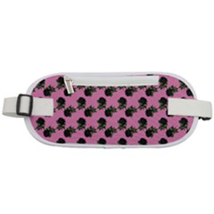 Black Rose Light Pink Rounded Waist Pouch