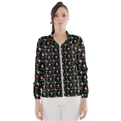 Carnation Pink Black Women s Windbreaker