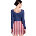 Betsy Ross flag USA America United States 1777 Thirteen Colonies vertical Long Sleeve Bodycon Dress View2