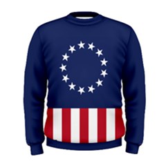 Betsy Ross Flag Usa America United States 1777 Thirteen Colonies Vertical Men s Sweatshirt by snek