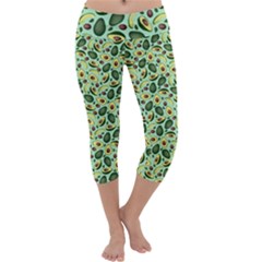 Avocado Seed Capri Yoga Leggings