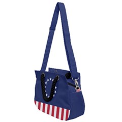 Betsy Ross Flag Usa America United States 1777 Thirteen Colonies Vertical Rope Handles Shoulder Strap Bag by snek