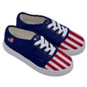 Betsy Ross flag USA America United States 1777 Thirteen Colonies vertical Kids  Classic Low Top Sneakers View3