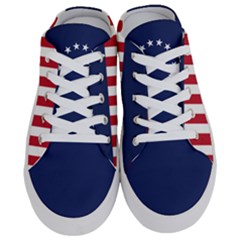 Betsy Ross Flag Usa America United States 1777 Thirteen Colonies Vertical Half Slippers by snek