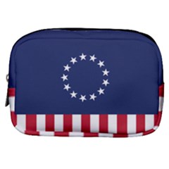 Betsy Ross Flag Usa America United States 1777 Thirteen Colonies Vertical Make Up Pouch (small) by snek