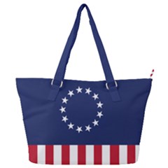 Betsy Ross Flag Usa America United States 1777 Thirteen Colonies Vertical Full Print Shoulder Bag by snek