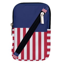 Betsy Ross flag USA America United States 1777 Thirteen Colonies vertical Belt Pouch Bag (Large)