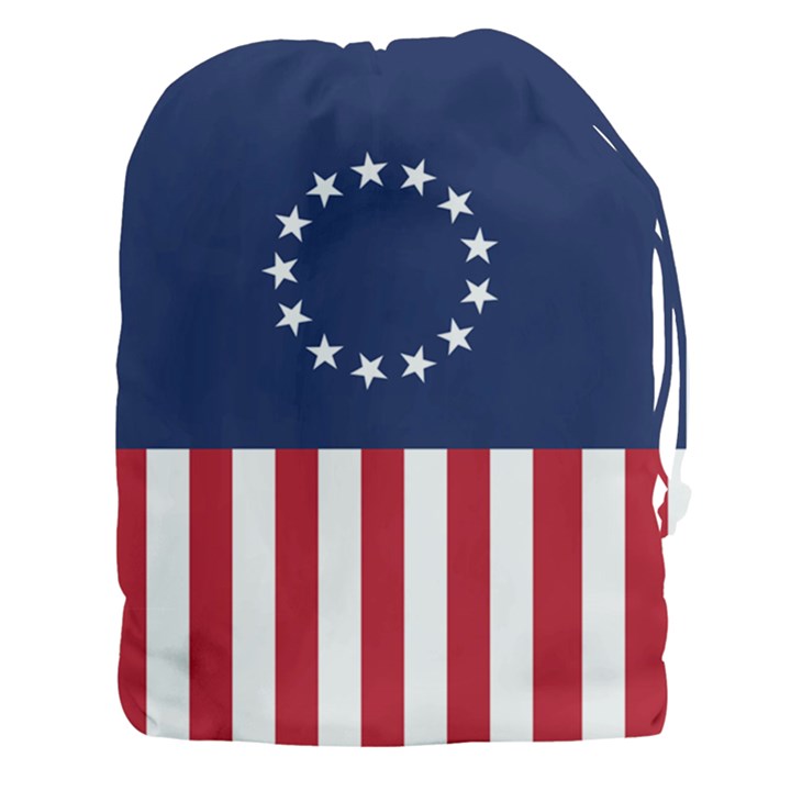 Betsy Ross flag USA America United States 1777 Thirteen Colonies vertical Drawstring Pouch (3XL)